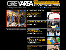 Tablet Screenshot of greyareaprod.com